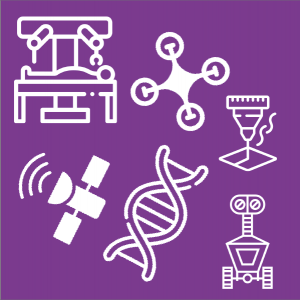 DNA, lloeren, robotiaid a graffeg drôn